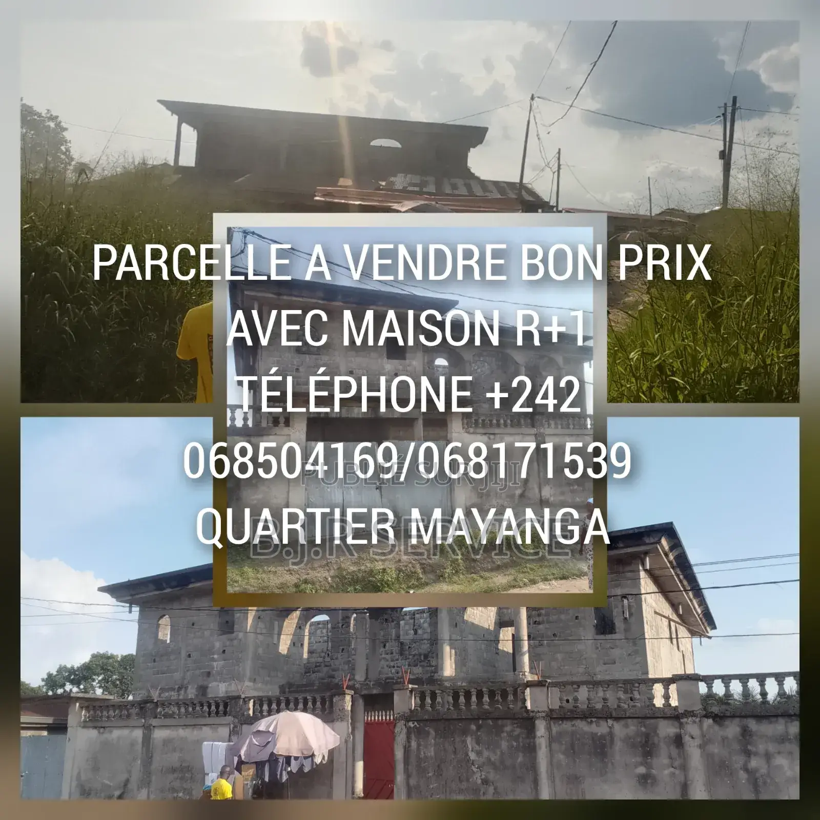 Parcelle À Vendre Avec Maison en Étage R+1