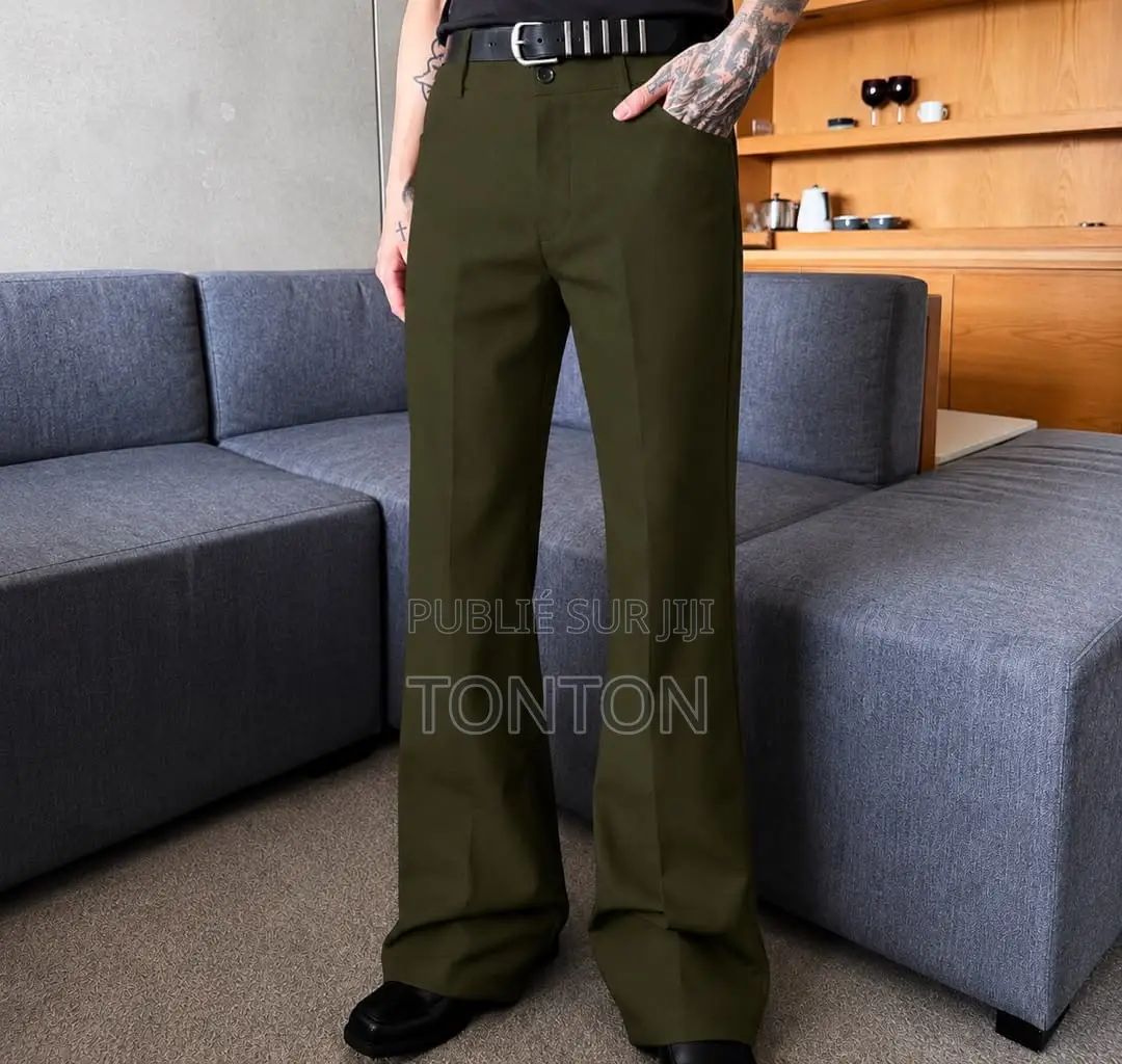 Pantalon Tissu Patte D’éléphant