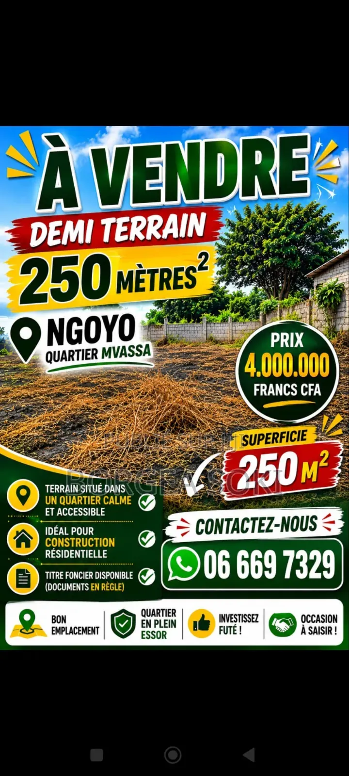 Deux Parcelles À Vendre