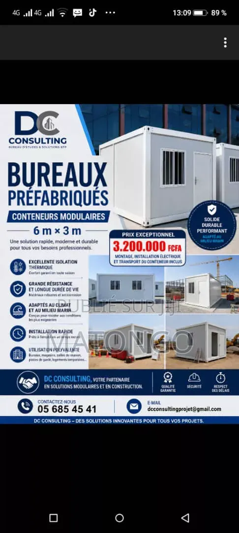 Conteneur Bureau