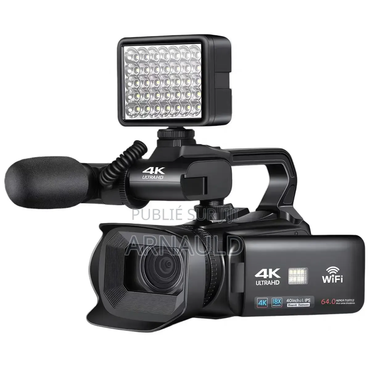  Caméra Vidéo Ultra HD Avec Micro LED