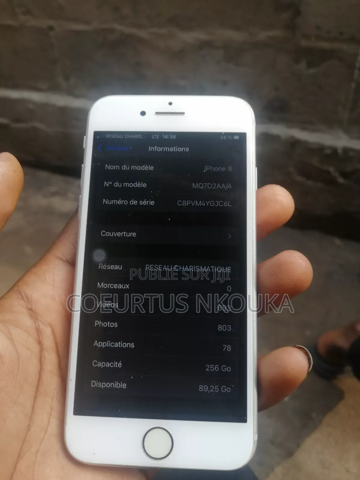 Apple iPhone 8 256 GB Blanc