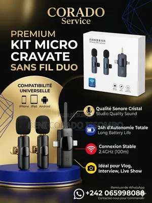MICRO CRAVATE SANS FIL – Double Micro Professionnel