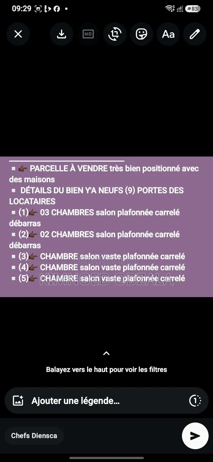 Meublé 3chbre Appartement dans Tsvh Immobilier, Moungali à Vendre