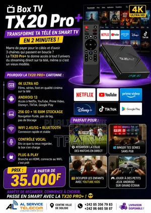 Tx20 Pro+ 256 G De Mémoire Et 16G De RAM