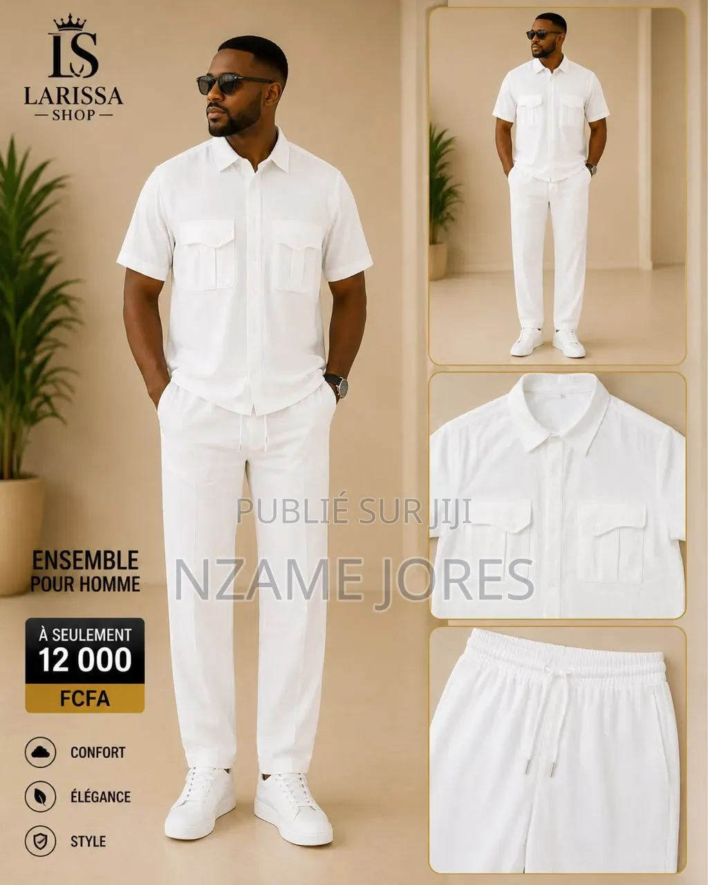 Complet Chemise Coup Élégant