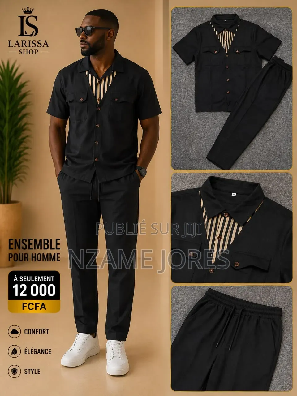 Complet Chemise Coup Élégant