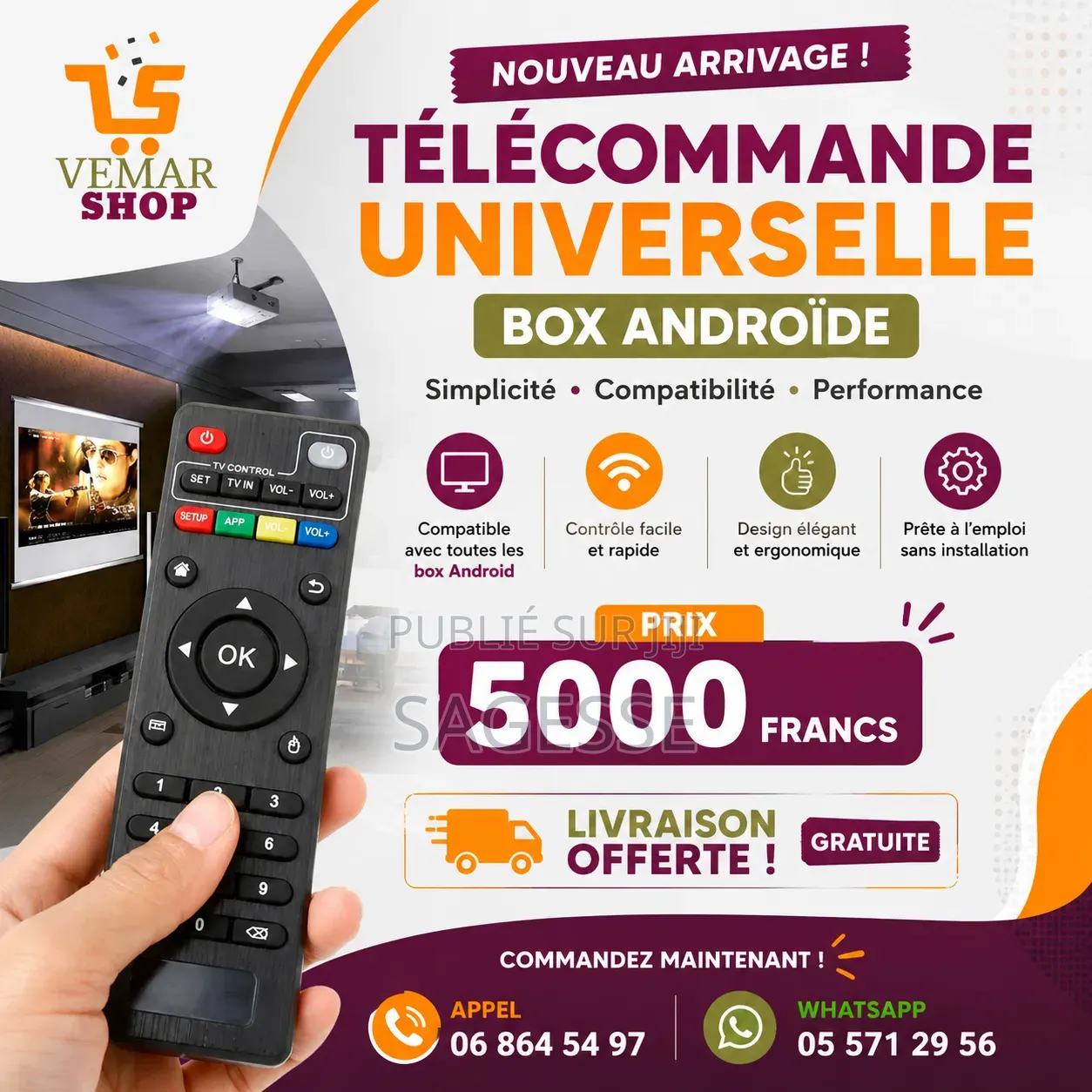 Télécommande Universelle Box Androïde