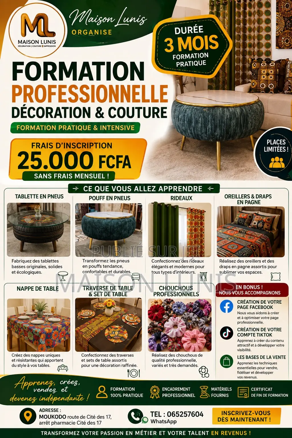 Formation en Accessoires Décoratif
