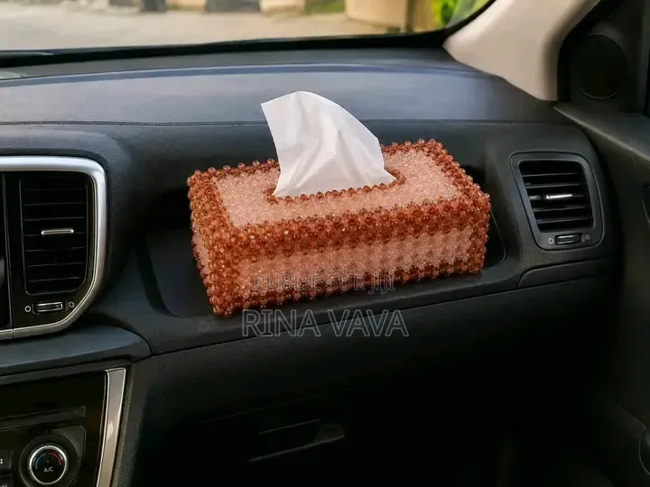 Boîte À Mouchoirs en Perle 100% Fait À La Main