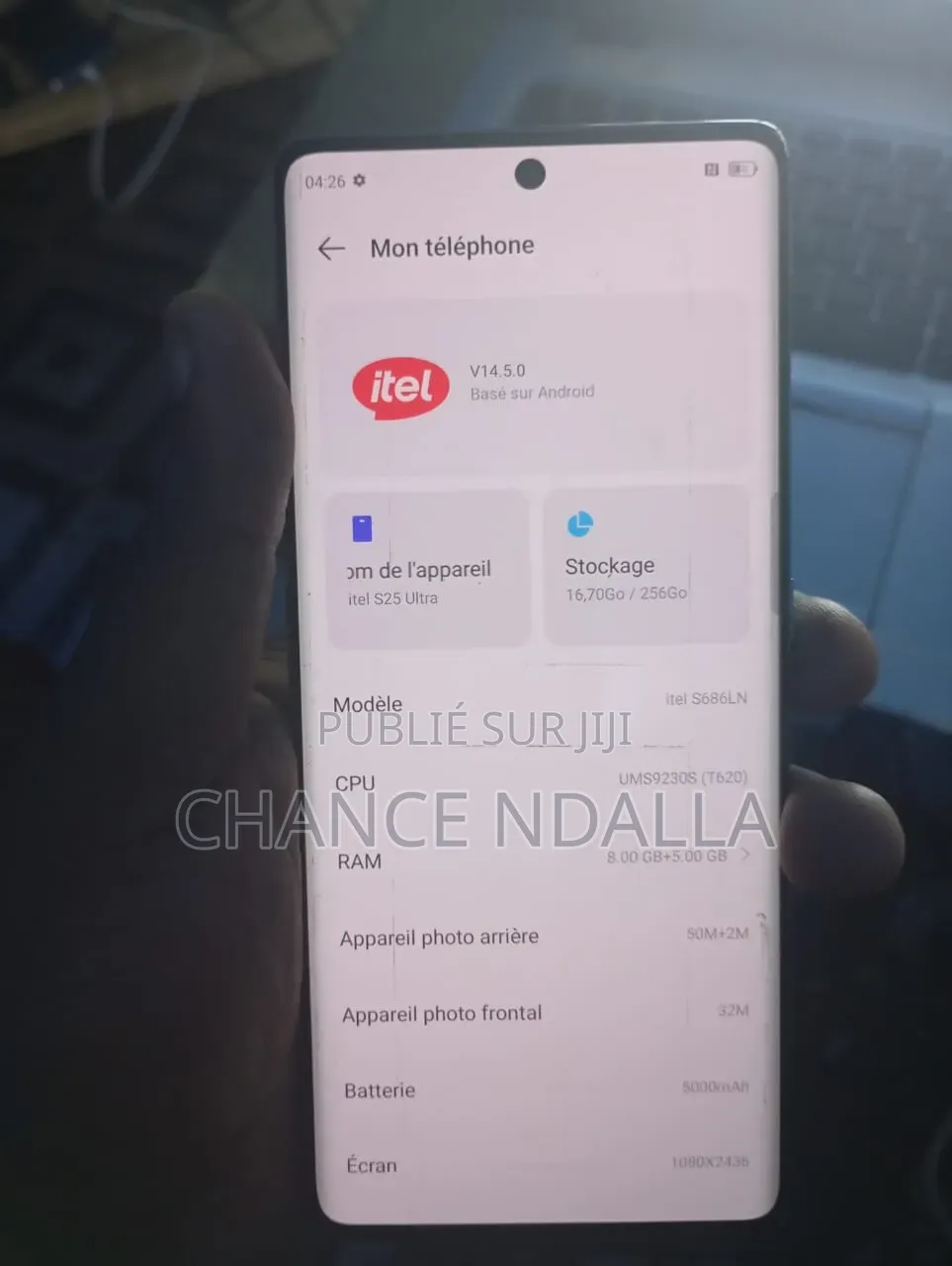 Itel S26 Ultra 256 GB Gris