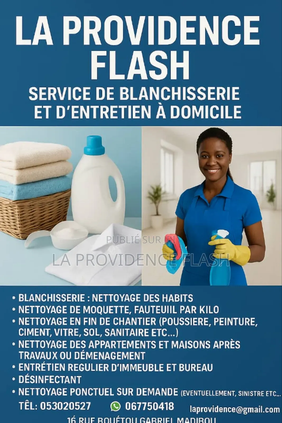 Service De Blanchisserie Et Entretien Et Services À Domicile