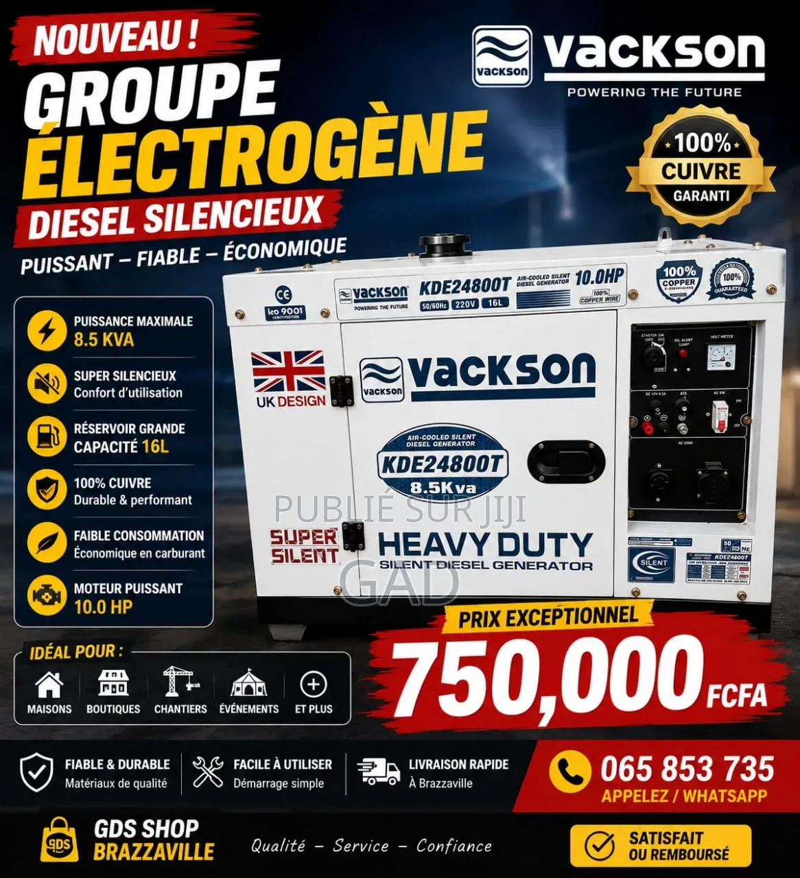 Groupe Électrogène 8 , 5kva