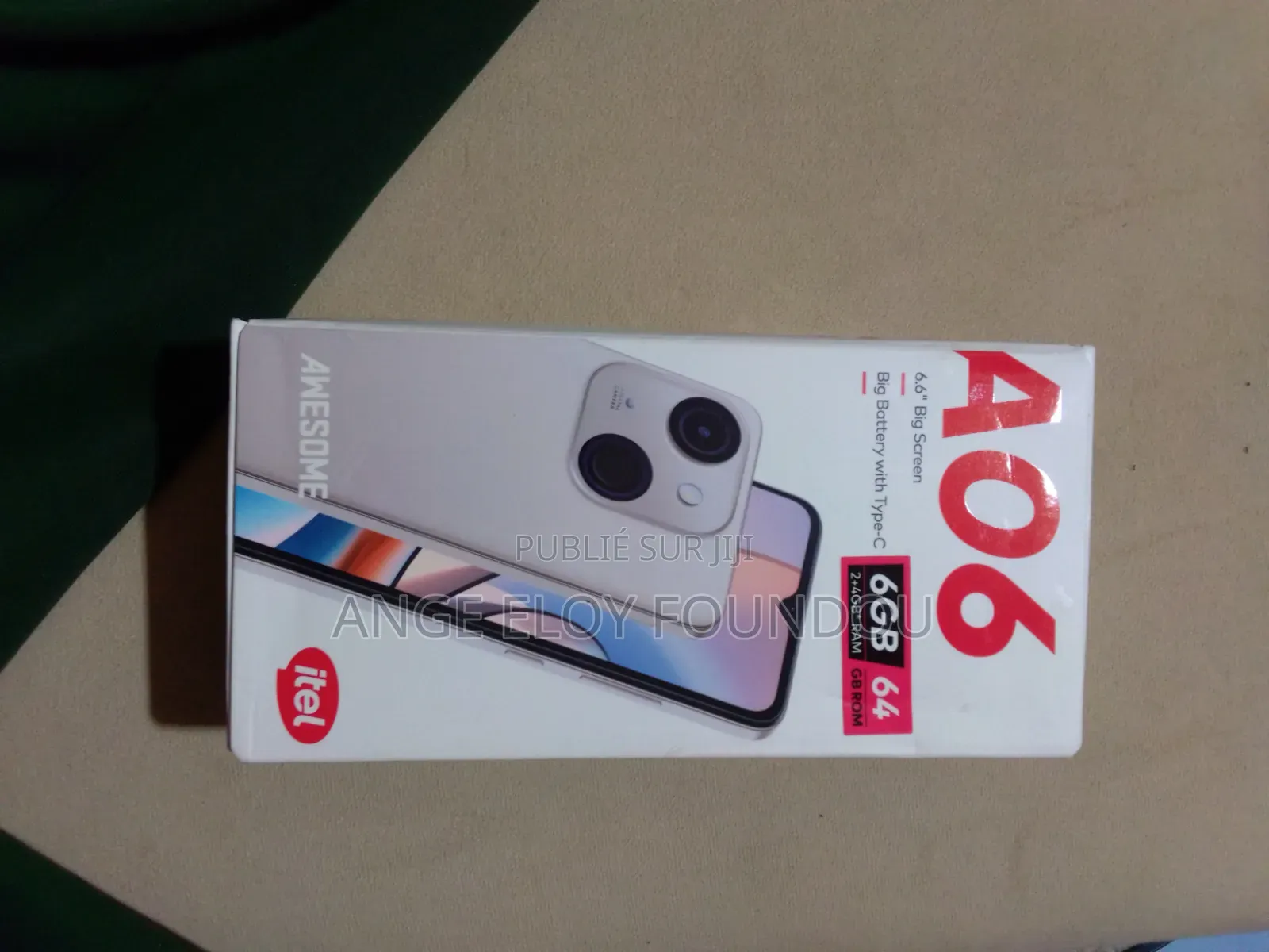 Nouveau Itel A06 64 GB Noir