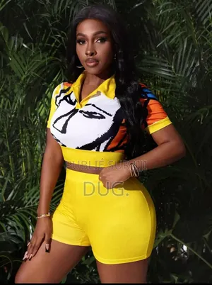 Ensemble Sport Croptop Demi Pour Filles
