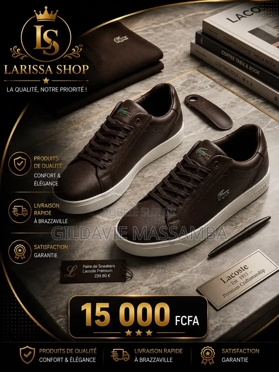 Chaussures, Lacoste , Tommy Hilfiger