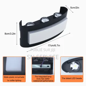 Applique Murale Led 8W 7 Lumières