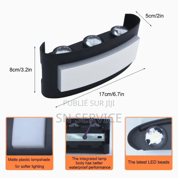 Applique Murale Led 8W 7 Lumières
