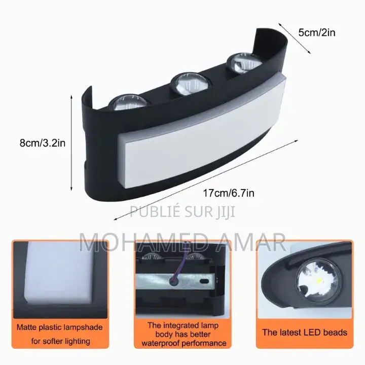 Applique Murale Led 8W 7 Lumières
