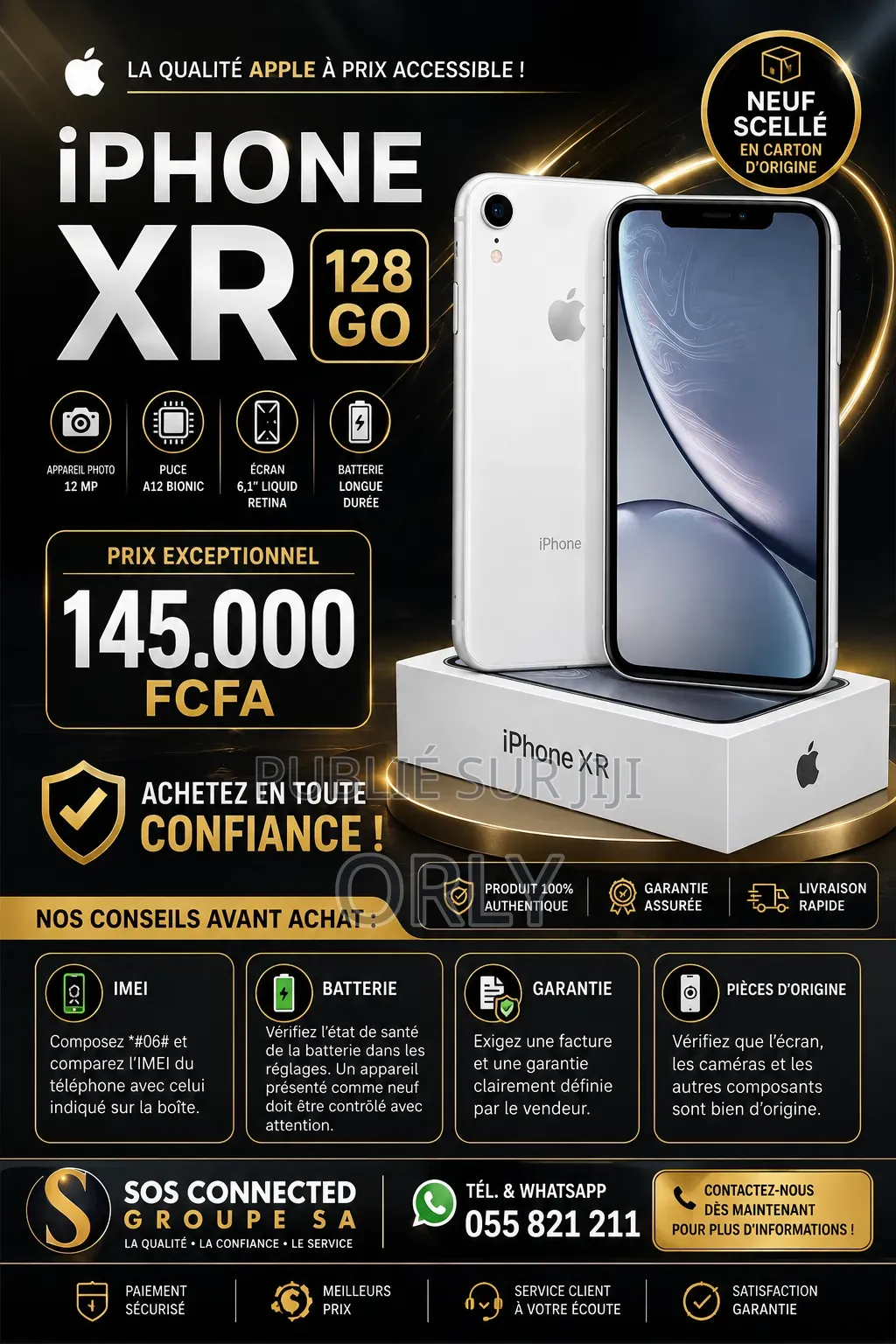 Nouveau Samsung Galaxy M15 128 GB Noir