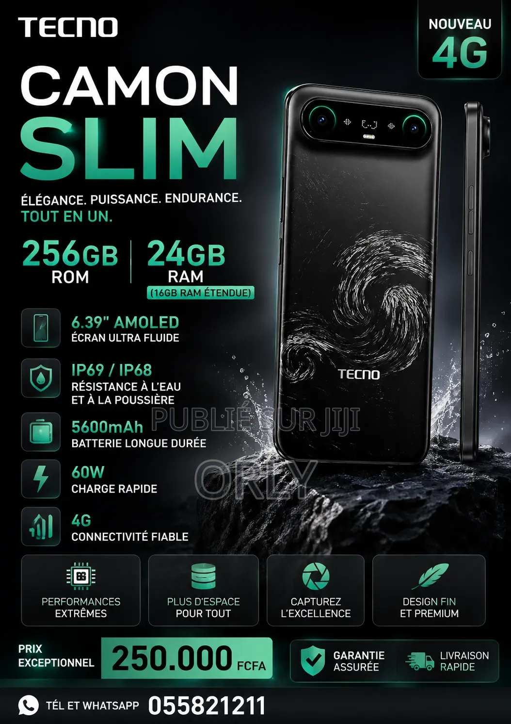 Nouveau Samsung Galaxy M15 128 GB Noir