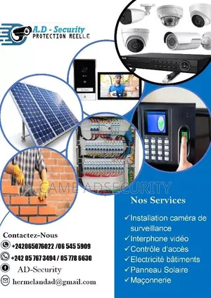 Installation Et Configuration Caméras De Surveillance, Électricité