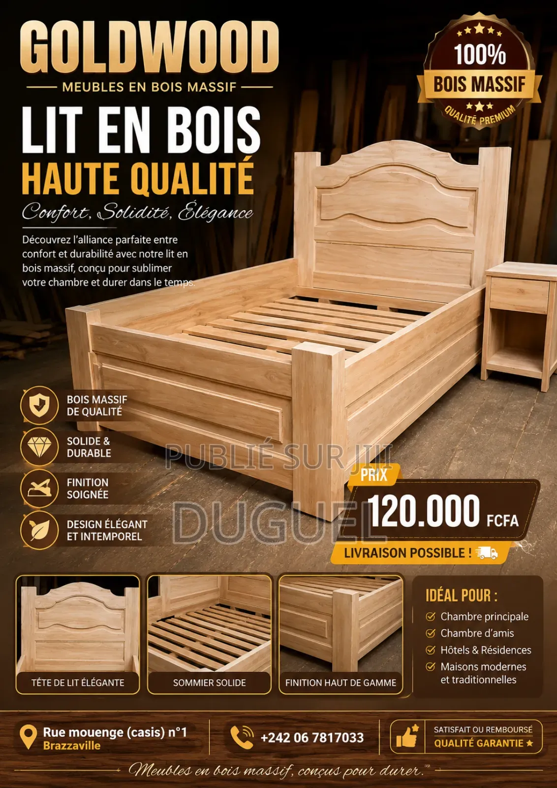 Meubles: Lits, Étagères, Placards, Dressings, Chaises, Armoires