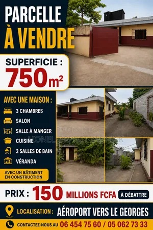 3chbre Maison de ville/terrasse dans Parcelle De 750M², Ngoyo à Vendre