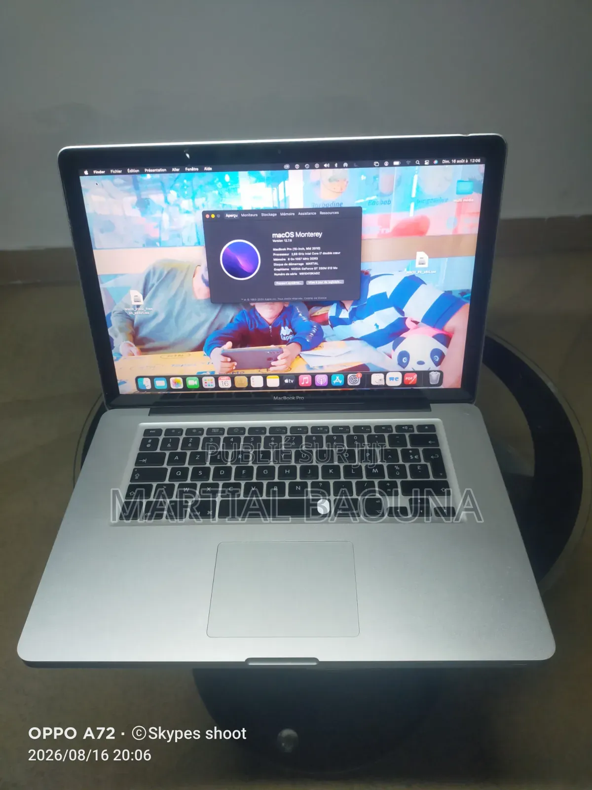 Ordinateur portable Autre Autre 8GB Intel Core i7 HDD 500GB