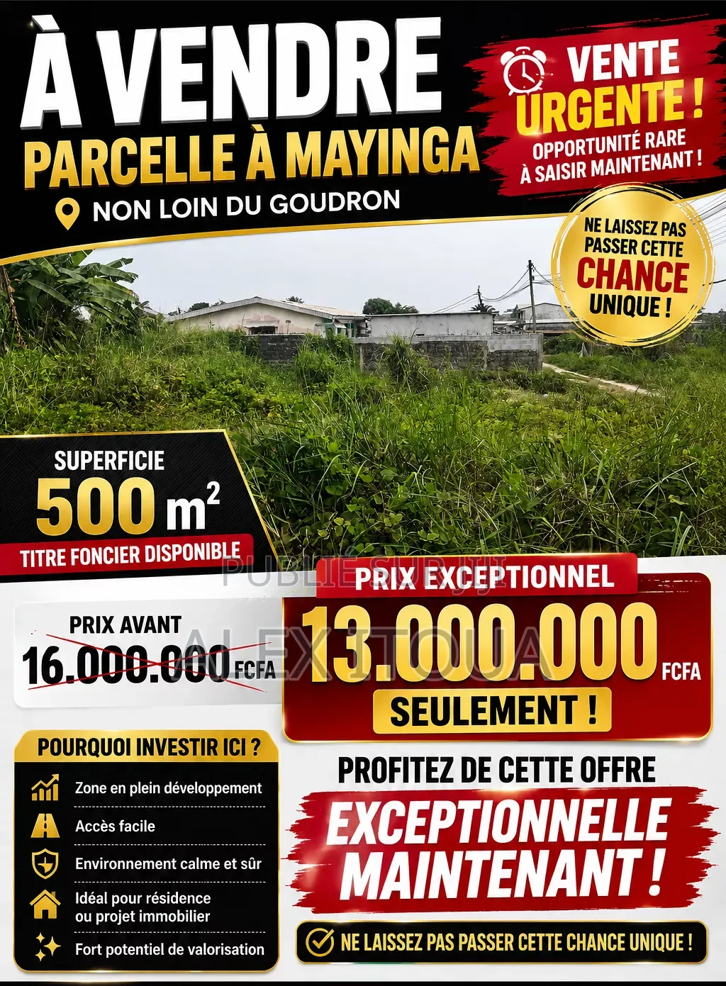 Vente Terrain