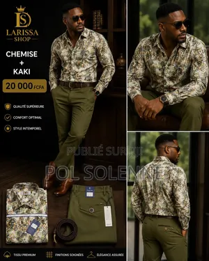 Ensemble Kaki Et Chemise