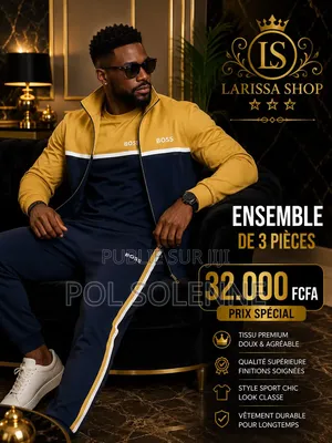 Ensemble De Trois Pièces Survêtements Plus T-Shirt