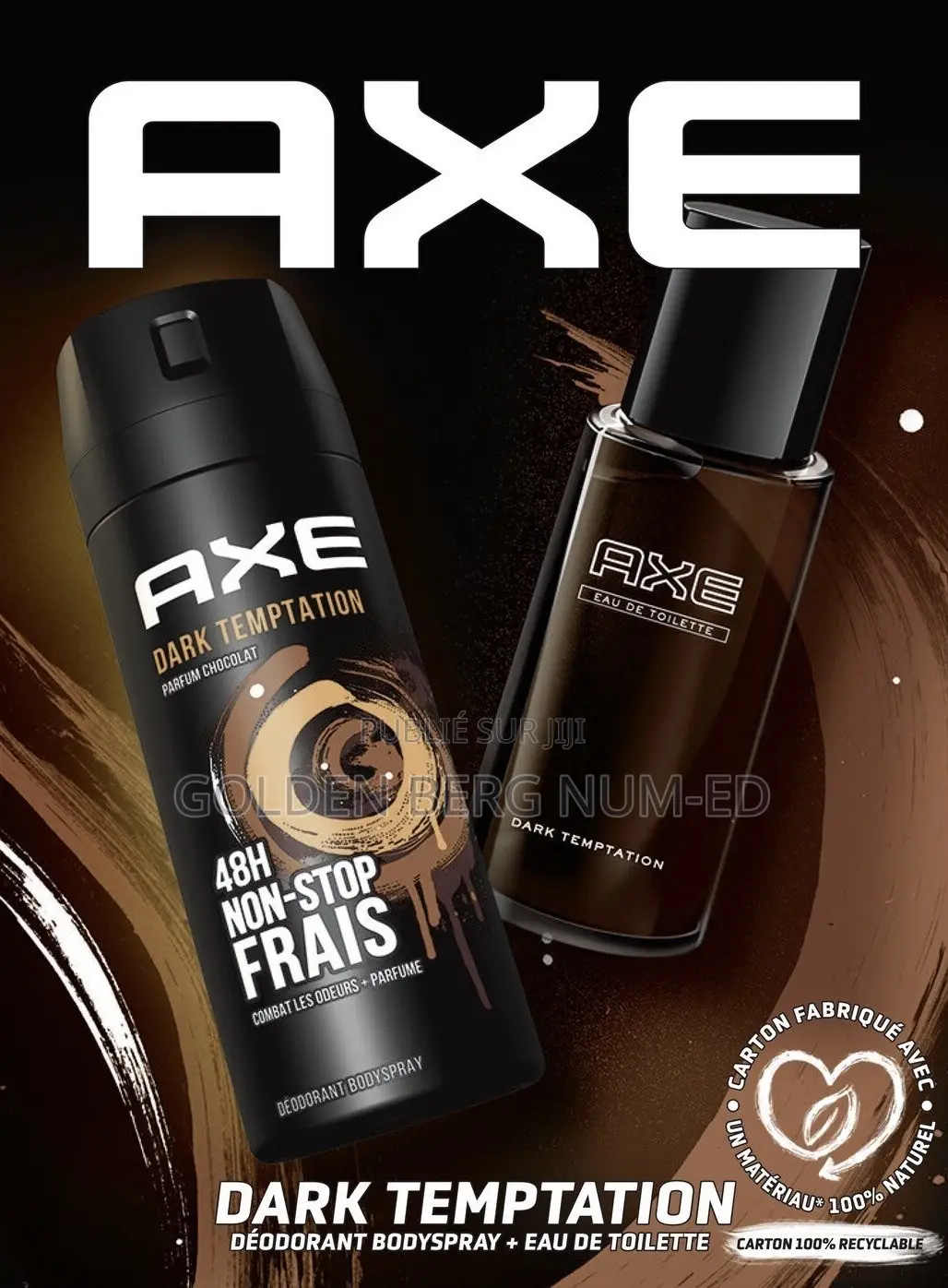  Axe Dark Temptation 150 Ml — Parfum Chocolaté 