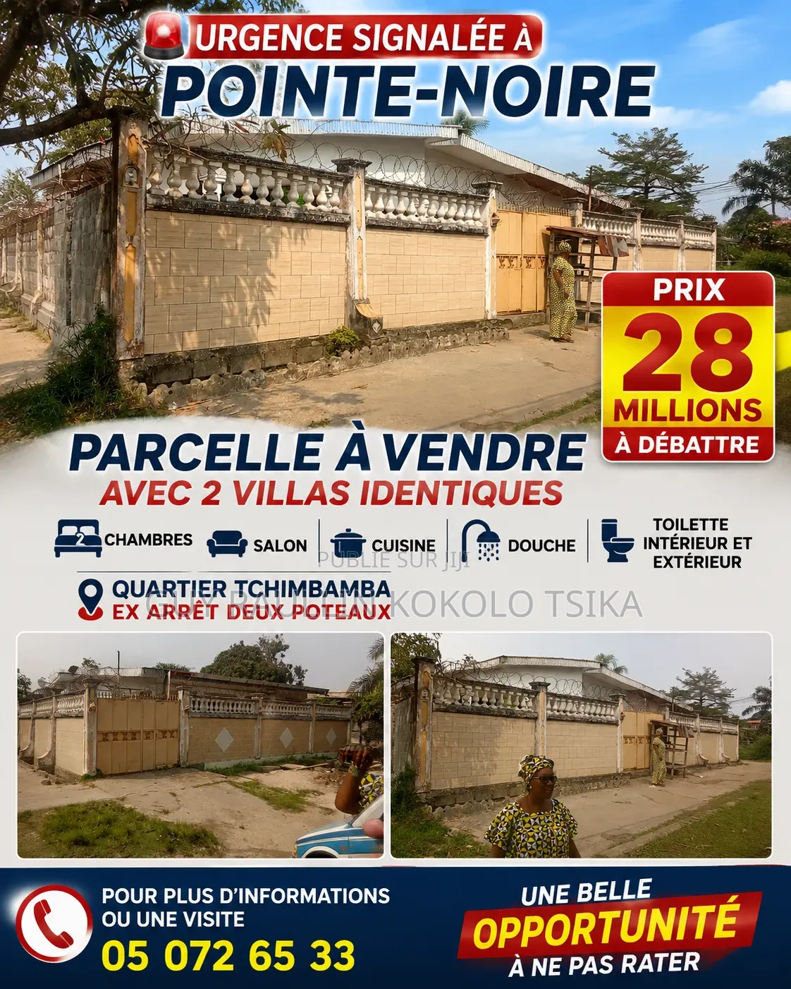 Parcelle À Vendre À Pointe Noire