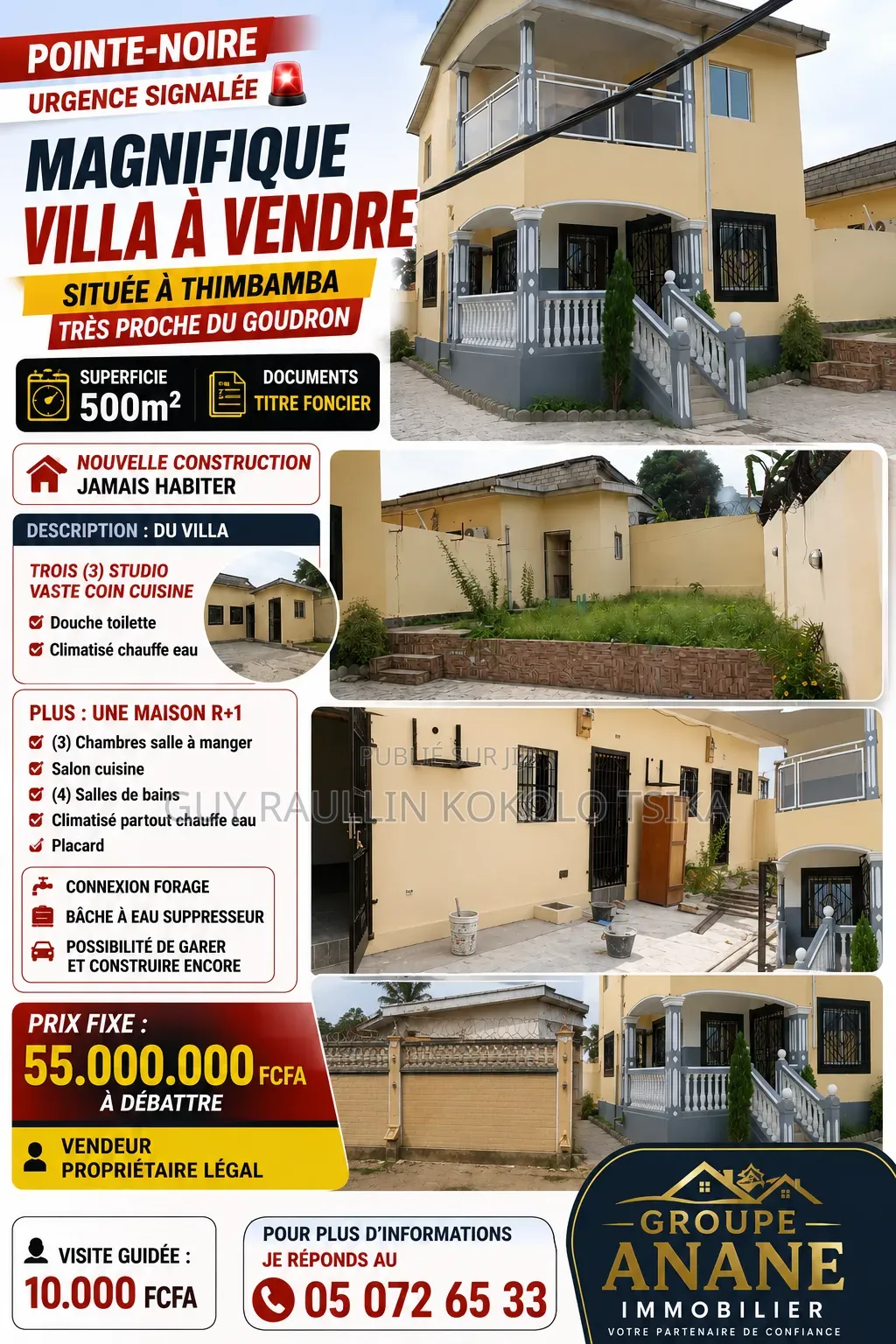 Parcelle À Vendre À Pointe Noire