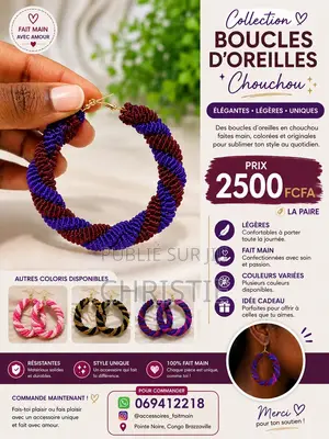 Boucle D’oreille Personnalisées Couleur De Votre Choix