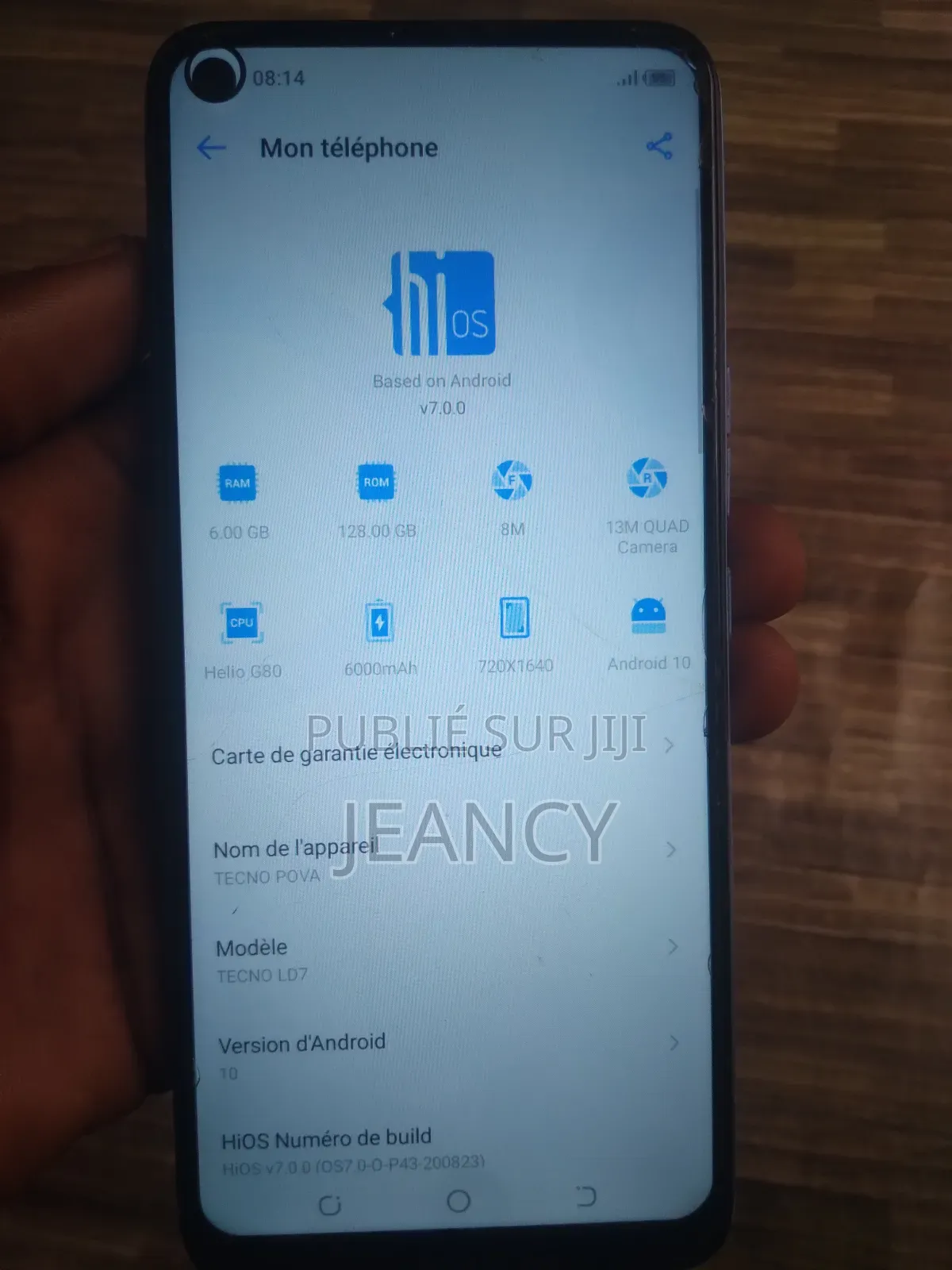 Tecno Pova 128 GB Bleu