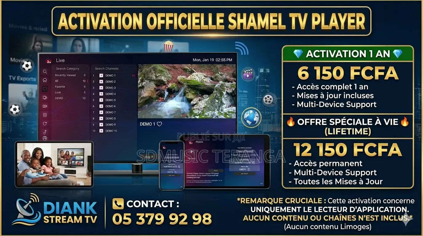 Abonnement TV HD Android Box
