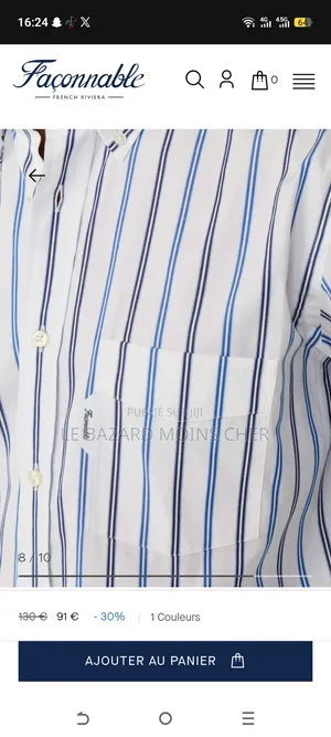 Chemise Façonnable Taille XL
