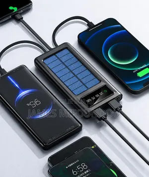 Powerbank Solaire Ultra-Rapide 100W Avec Écran LED