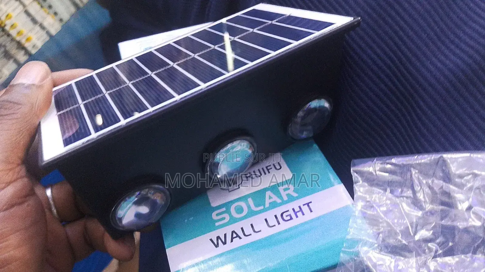 Applique Murale Led Solaire Multi Couleur 6 Lumières