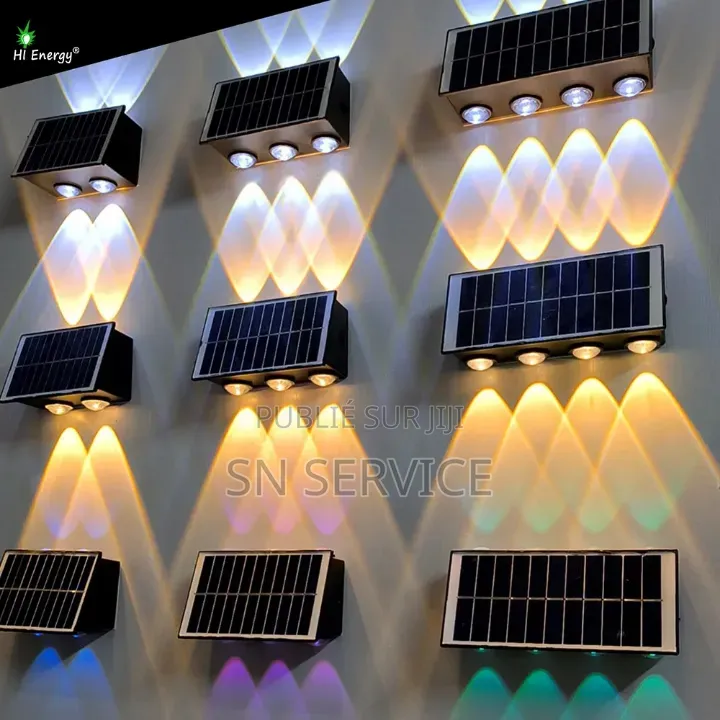 Applique Murale Led Solaire Multi Couleur 6 Lumières
