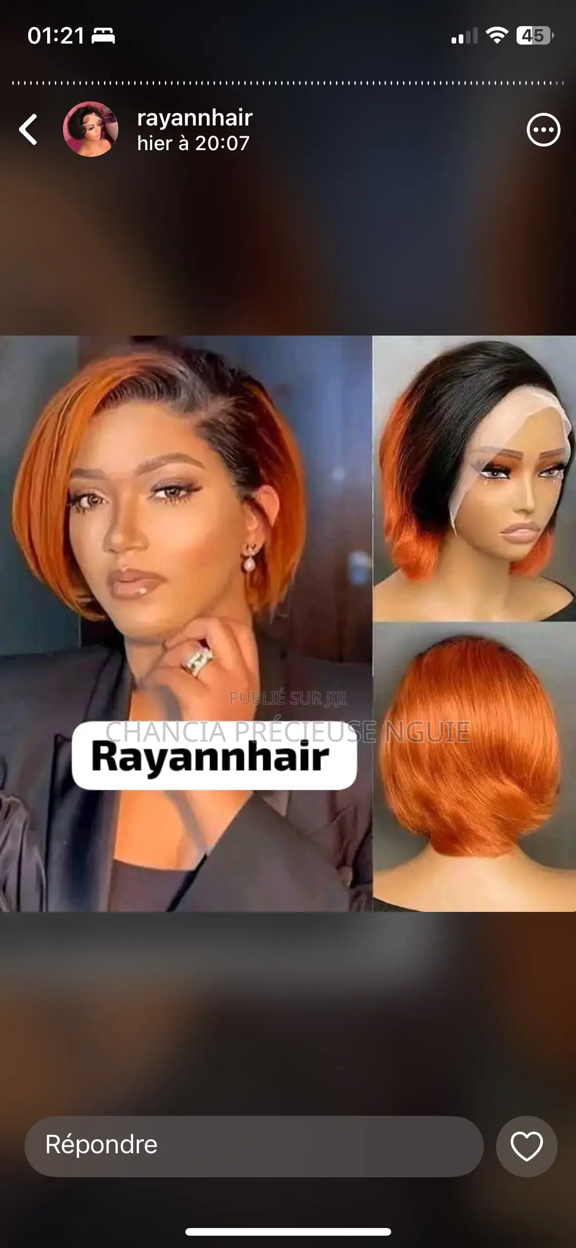 La Perruque Est De Très Bonne Qualité