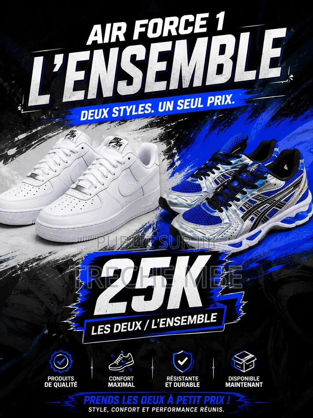 Paire De Baskets Homme Et Femme