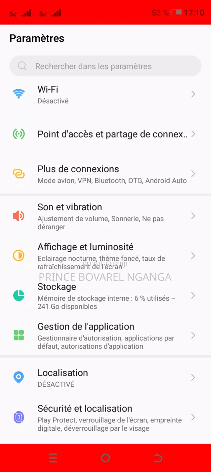 Samsung Galaxy A Jaune