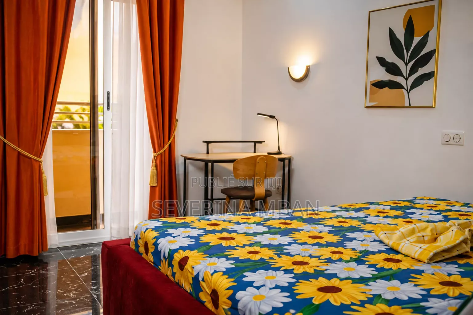 Meublé 1chbre Appartement-terrasse dans San Immo, Poto-Poto à Louer