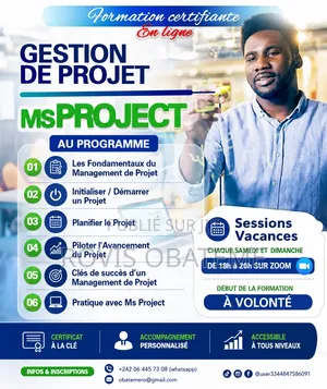 Formation en Gestion Des Projets Et Ms Project.