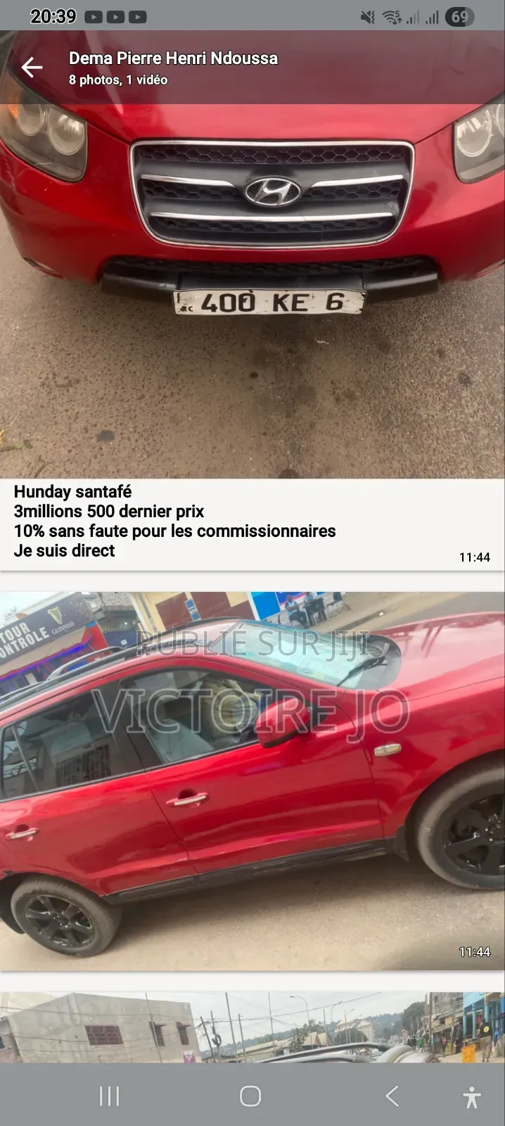 Hyundai Santa Fe 2017 Rouge