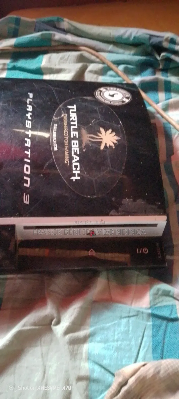 Vente d'Une PS3 Avec Problème d'Allumage Et De Ventilation.