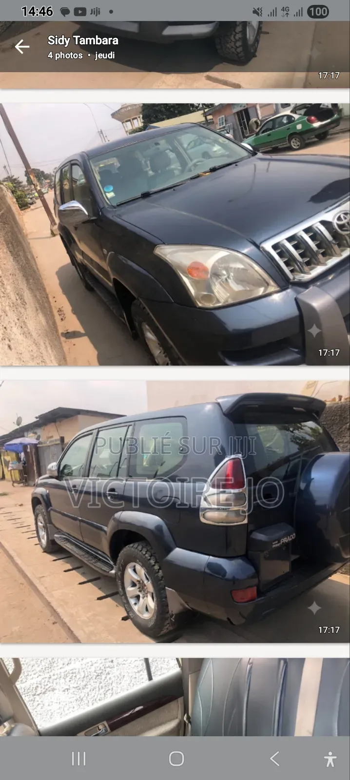 Toyota Land Cruiser Prado 2014 Noir